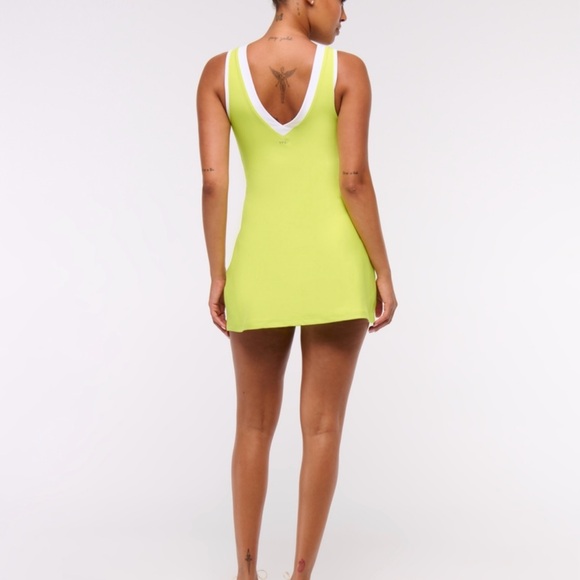 Abercrombie & Fitch Lime Green Mini Tennis Dress - Picture 3 of 4